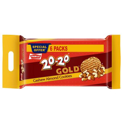 Parle 20-20 Gold Cashew Almond Cookies 600 g